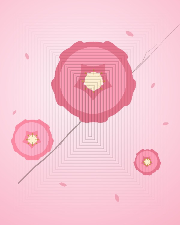 رذاذ الزهر الوردي